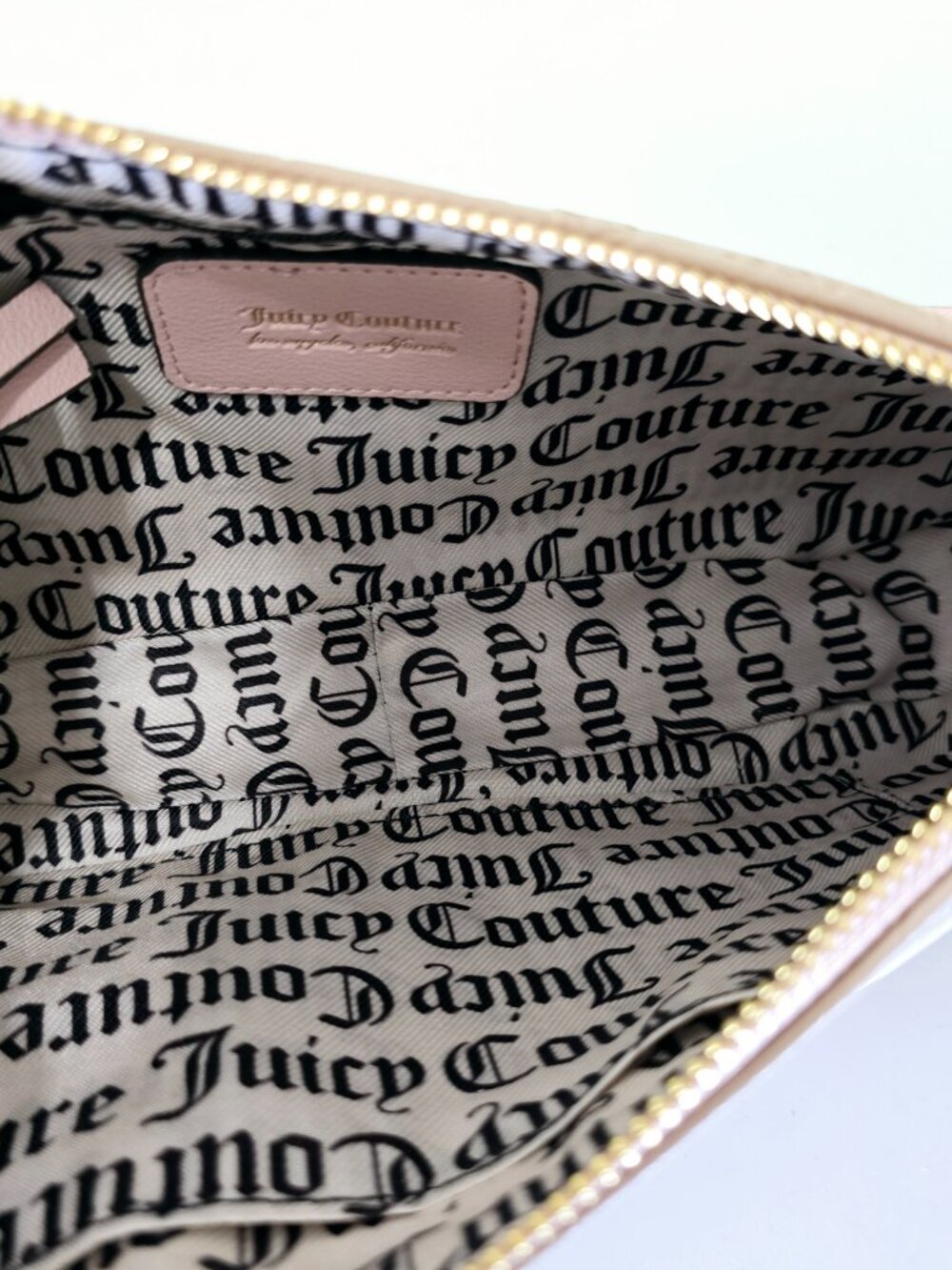 Juicy Couture Baguette Shoulder Bag Pink Monogram NWT - Picture 6 of 6